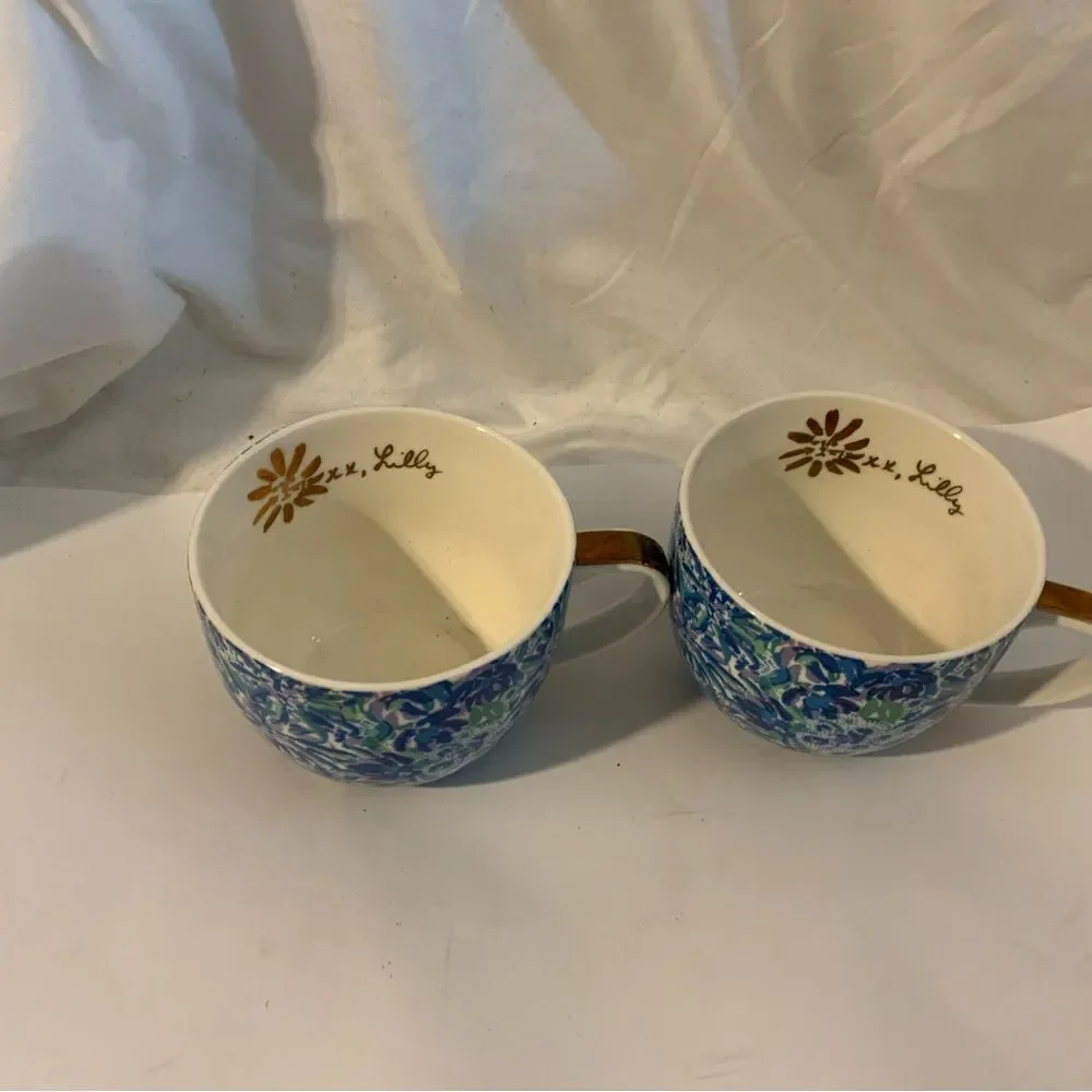 Lilly Pulitzer Set of 2 12 oz Mugs